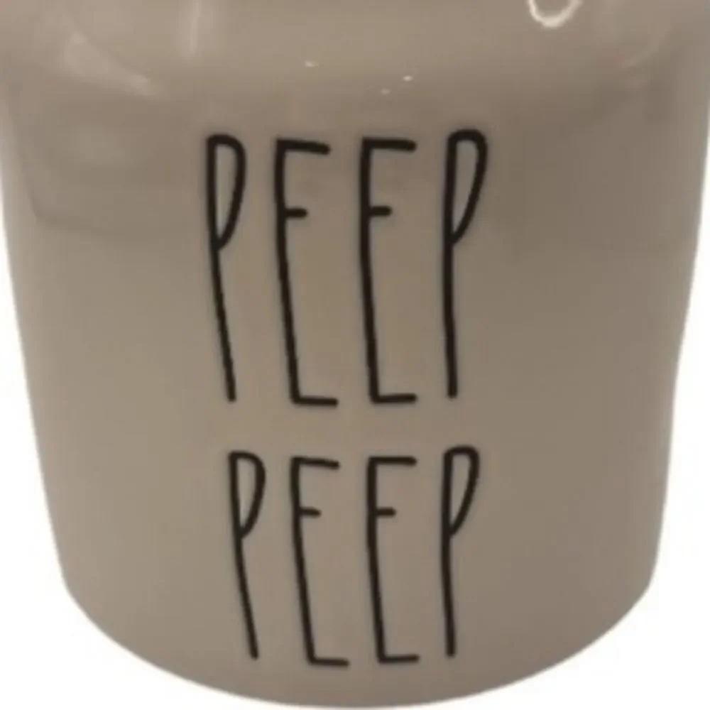 New Rae Dunn PEEP PEEP mini storage canister candy holder